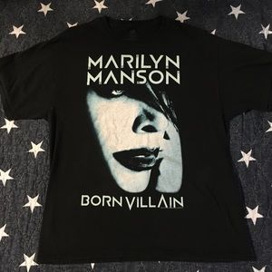 Marilyn Manson Shirt 2012 Born Villain Vintage Tee